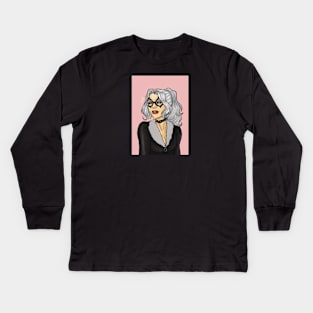 Black Cat Kids Long Sleeve T-Shirt